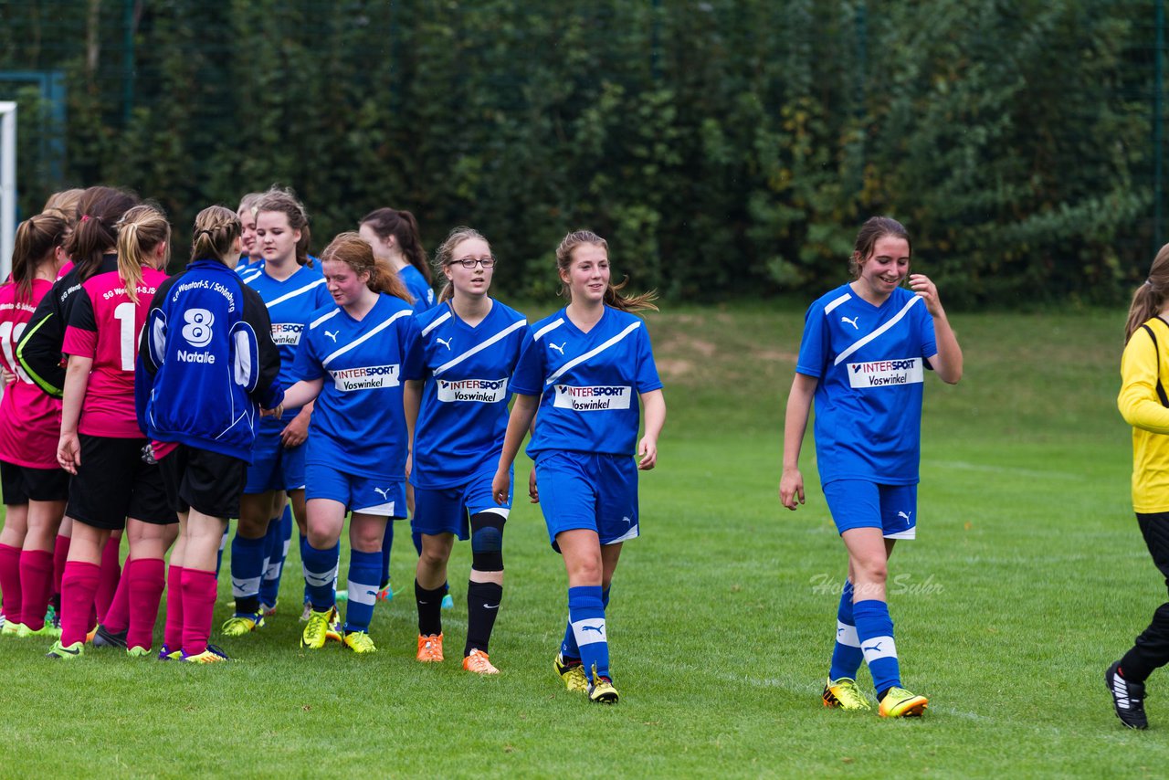 Bild 436 - B-Juniorinnen FSG BraWie 08 - JSG Sandesneben : Ergebnis: 2:0